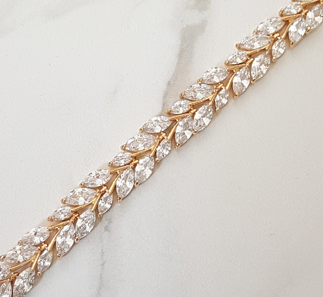 gold crystal choker necklace