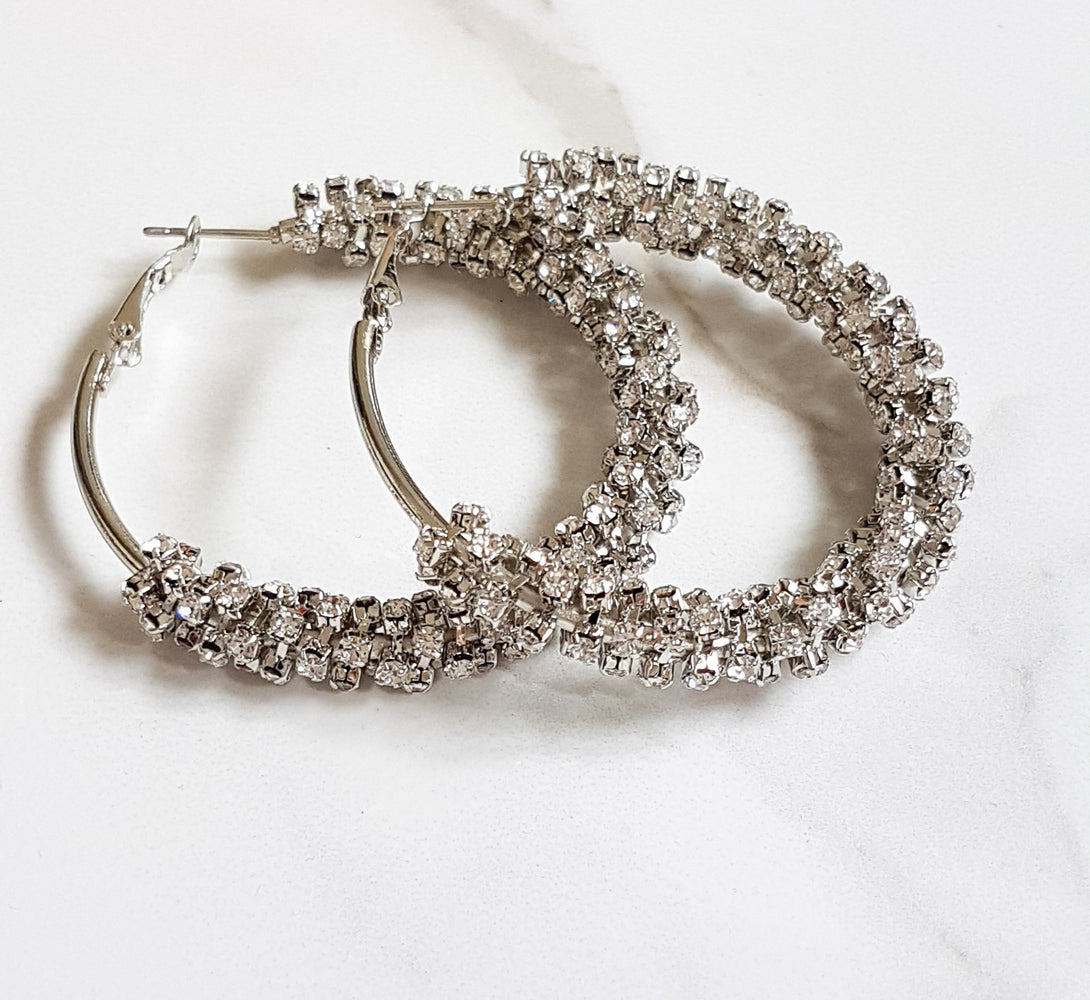 silver women's hoop earrings, statement hoop earrings