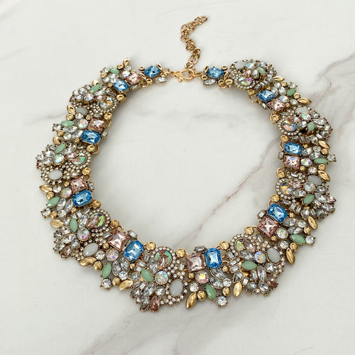 Pastel Statement Necklace - Not perfect but still beautiful