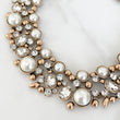gold and pearl statement necklace