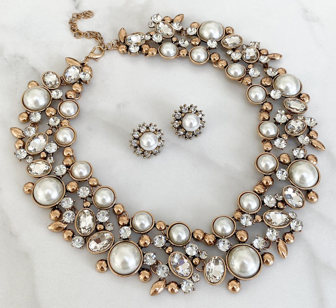 PARISA Pearl Statement Necklace