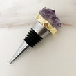 Amethyst Geode Crystal Wine Bottle Stopper - not perfect but still beautiful