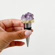 Amethyst Geode Crystal Wine Bottle Stopper - not perfect but still beautiful
