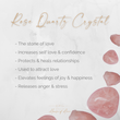 Benefits and healing using rose quartz stones and crystal jewellery