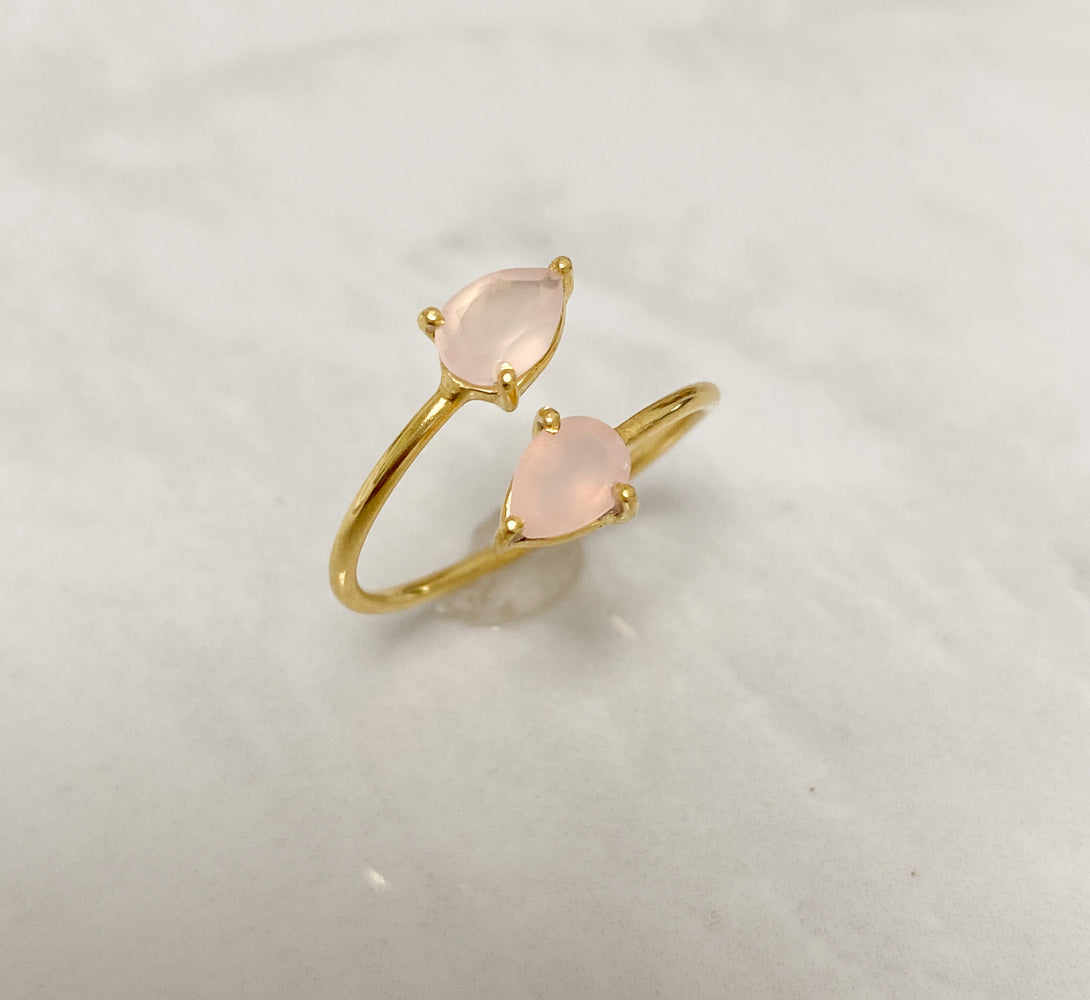 9CT ROSE GOLD VIRAGO ROSE QUARTZ RING |Jan Logan Fine Jewellery