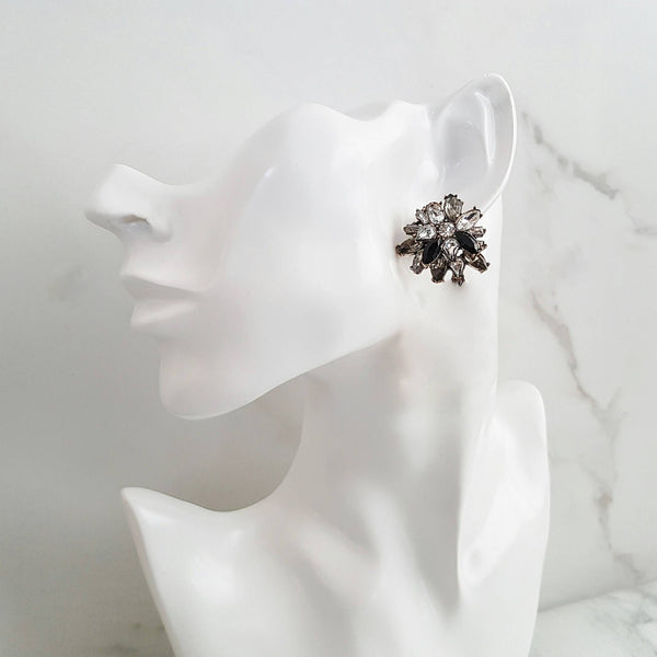 STORM Black Jewel Stud Earrings