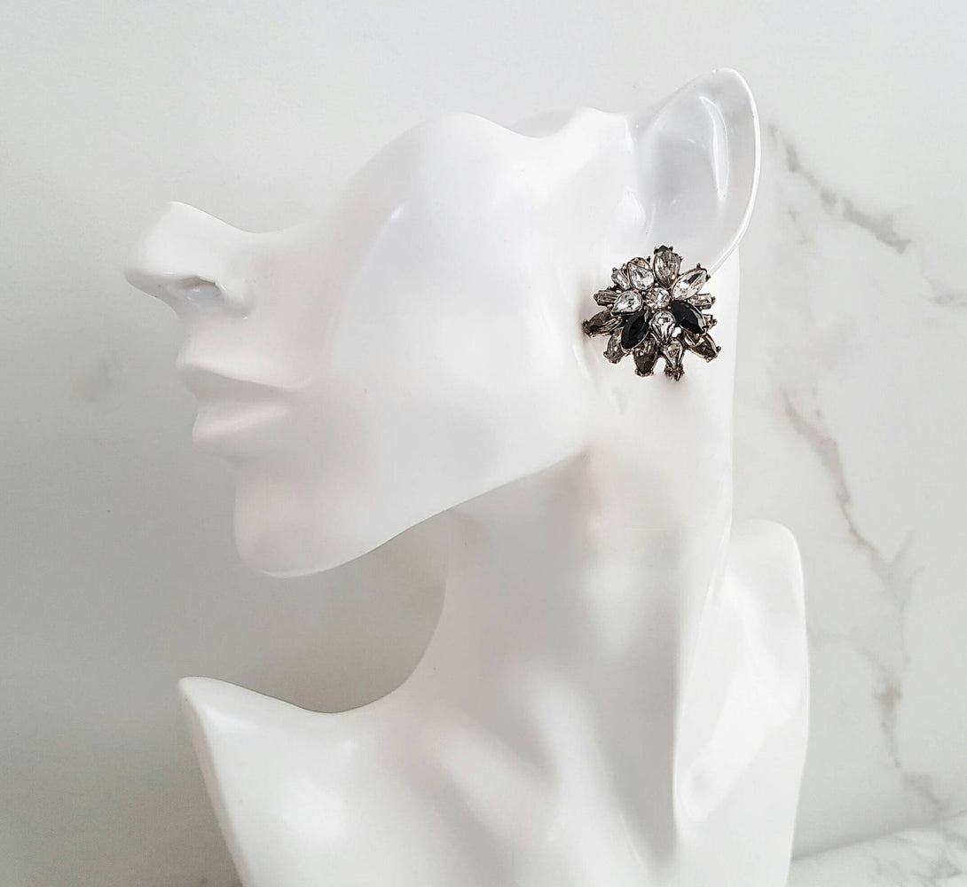 STORM Black Jewel Stud Earrings