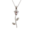 ETERNAL Sterling Silver Rose Stem Necklace (3 colours)