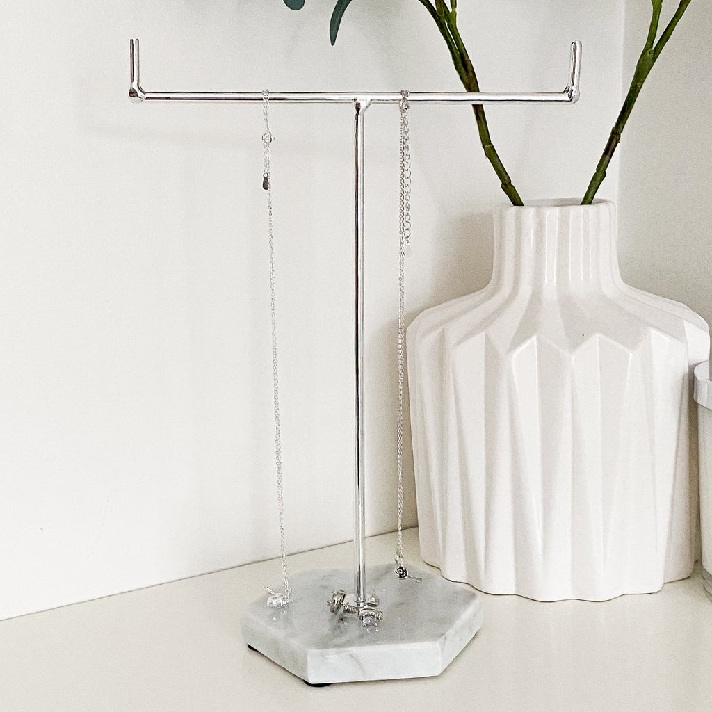 Marble & Rose Gold Jewellery Stand Jewellery Stand
