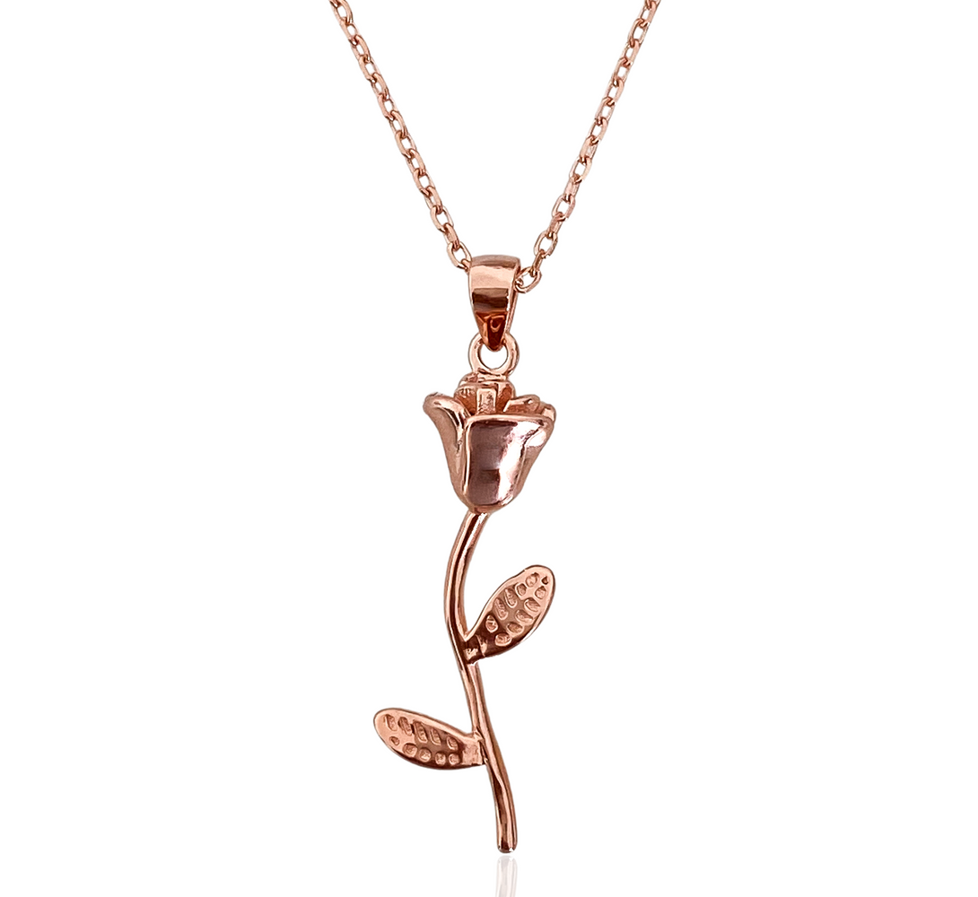 ETERNAL Rose Stem Necklace 925 Sterling Silver Jewels by House