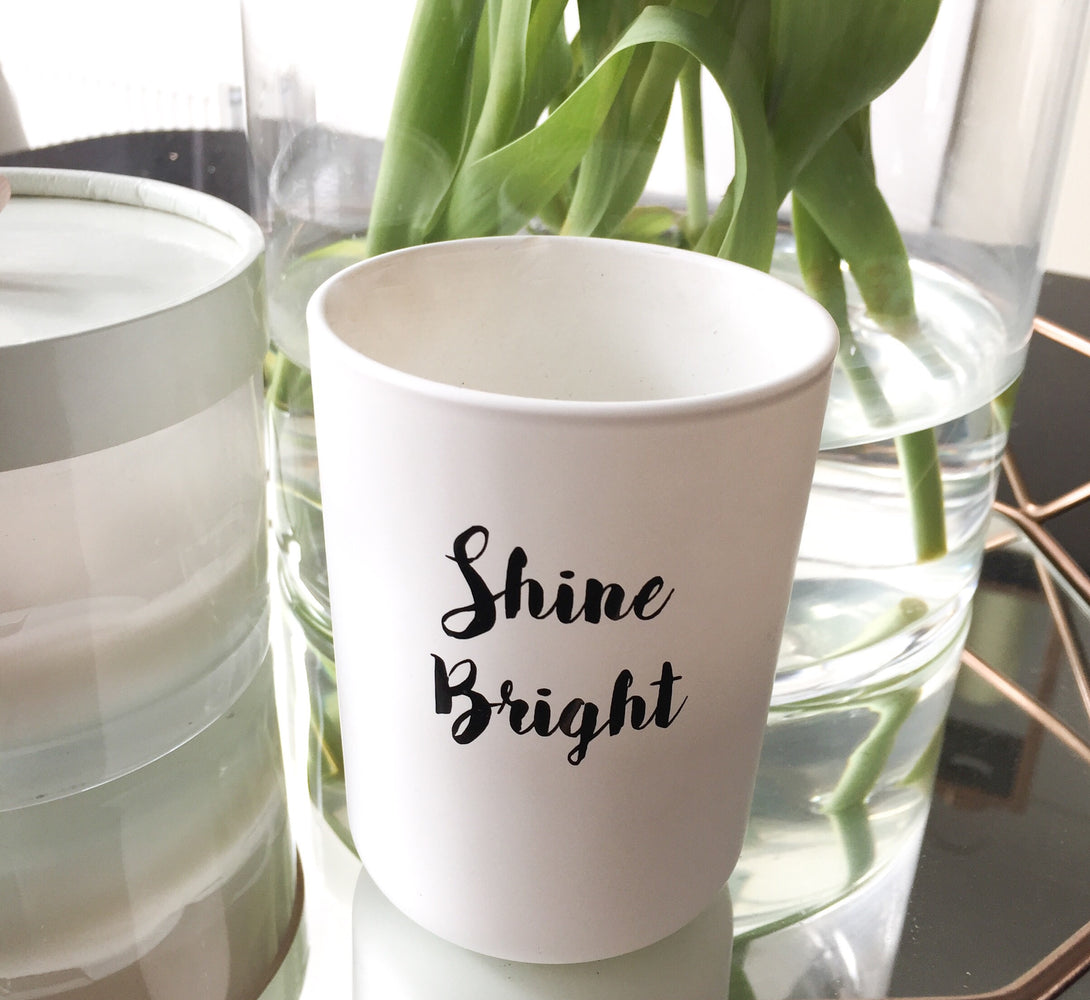 Shine Bright Rose Champagne Scented Candle