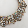 AYVA White & Iridescent Statement Necklace