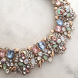 pastel rhinestone statement choker