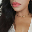 Gold knot choker nikita by niki