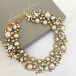 pearl and gold statement necklace. Statement jewellery and luxury gifts