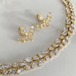 AMELIA Crystal Choker Necklace Set (Silver / Gold / Rose Gold)