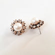 PARISA Gold Pearl Stud Earrings