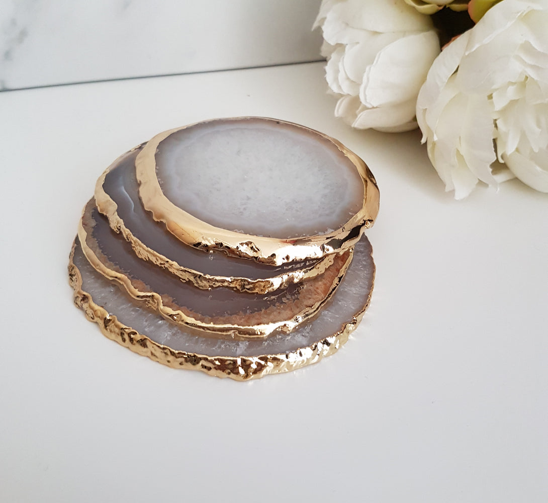 Geode coasters, new home luxury gift
